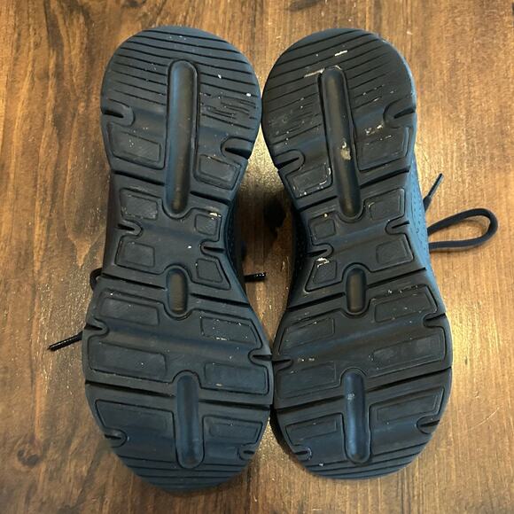 ⭐️ Skechers Black Air Cooled Arch Fit Lace Up Chunky Sneakers Shoes Women's 6.5 - Picture 7 of 8